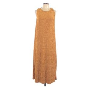 Maeve by Anthropologie Long Halter-style Mustard Dress